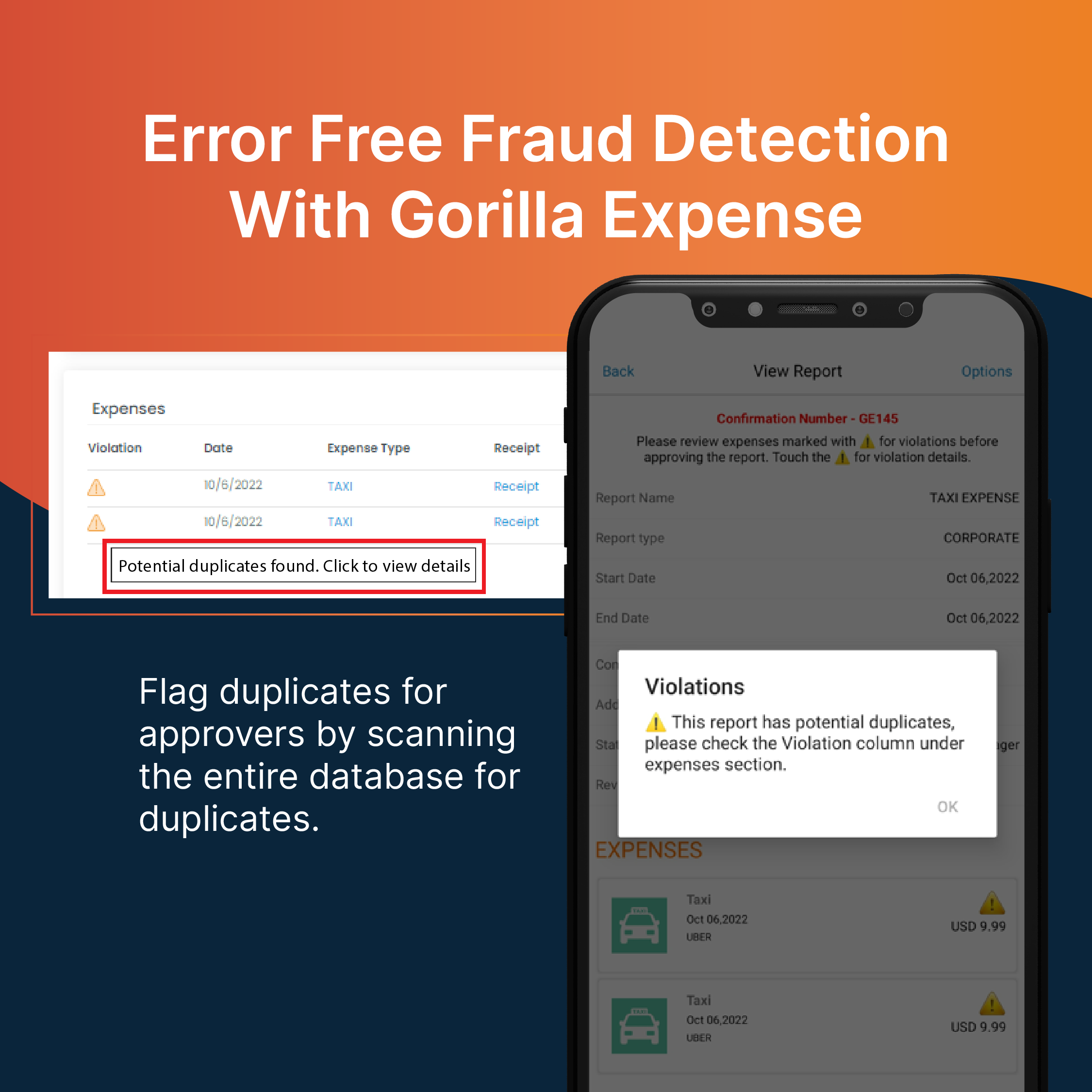 Error-free Fraud Detection with Gorilla Expense