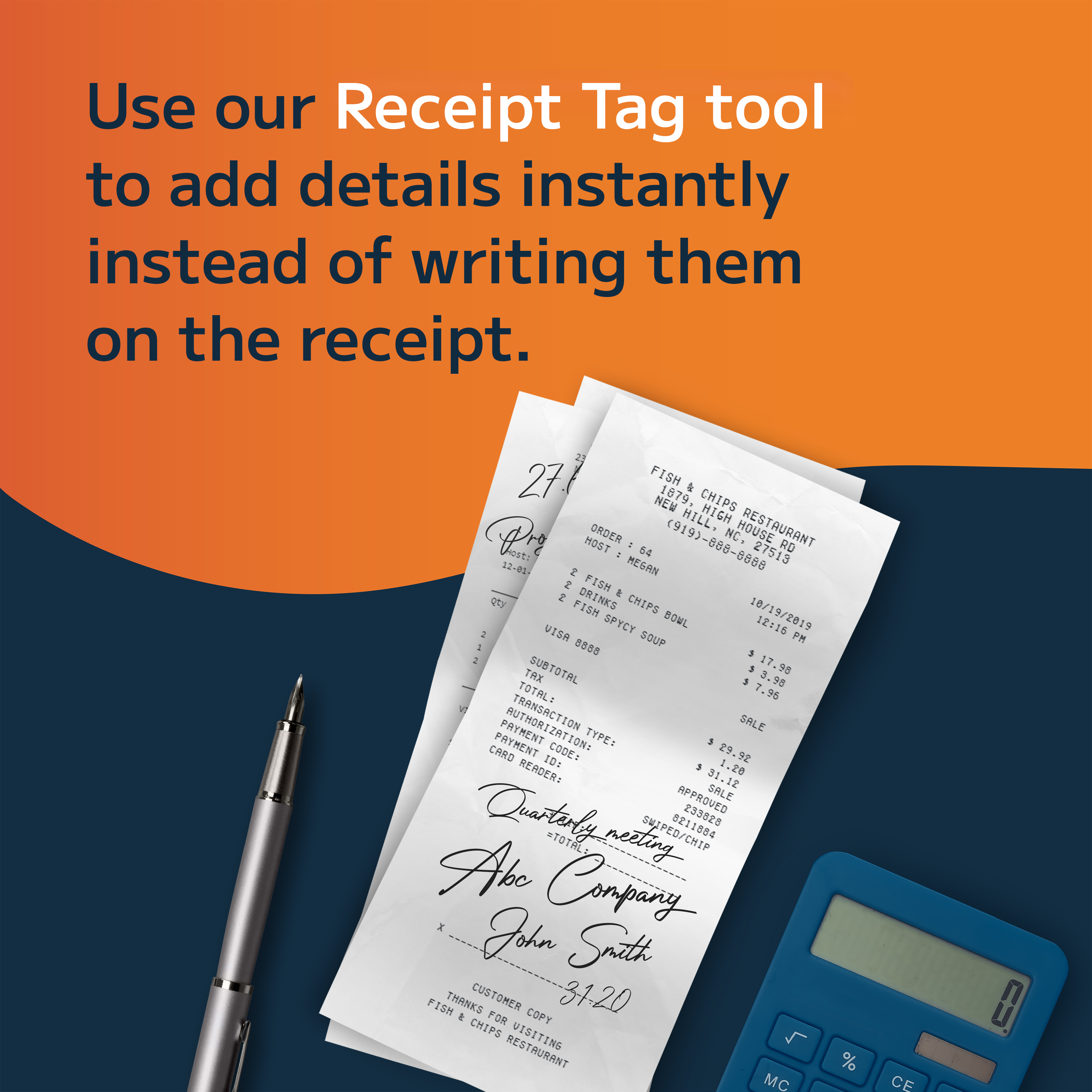 Easily Add Details to Receipts with the Receipt Tag Tool