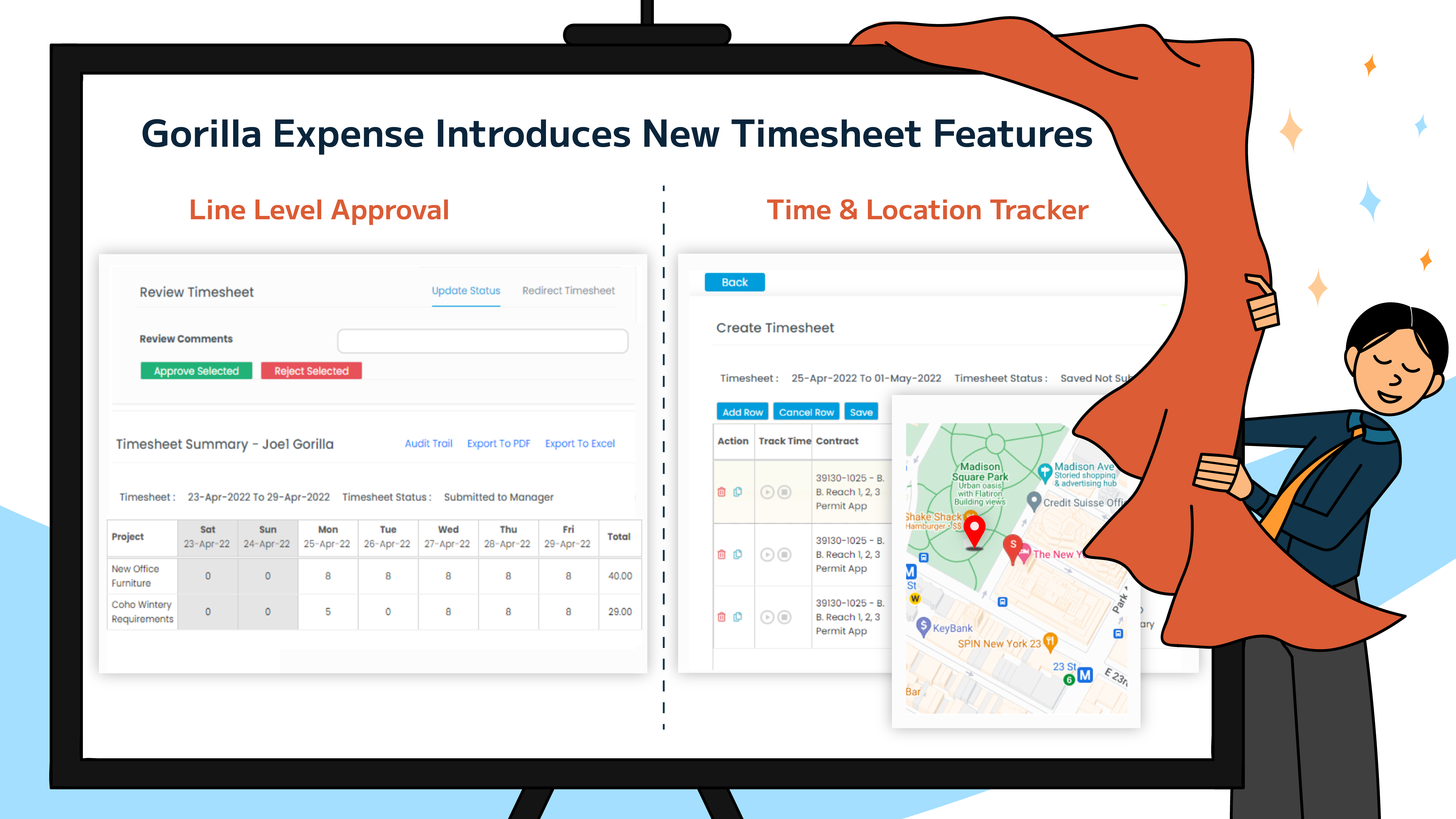 Gorilla Expense Introduces New Timesheet Features